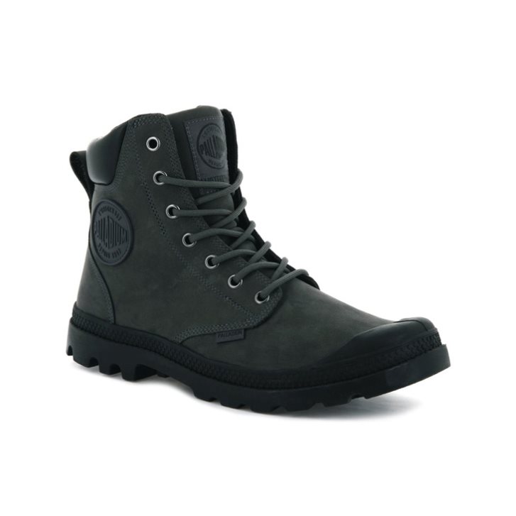 Dámské Boty Palladium Pampa Cuff WP LUX Černé | CZ RQX-69I